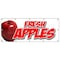 Signmission FRESH APPLES BANNER SIGN apple fruit stand cart signs produce B-120 Fresh Apples - alternate 1